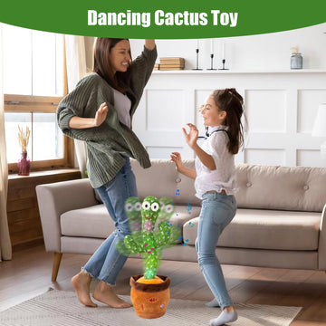Miaodam ?Children'S Songs? Singing Talking Cactus Toy Repeating What You Say, Dancing Crawling Caticus Toys 10 Nursery Rhyme, Adjustable Volume, Embroidery Button Mimicking