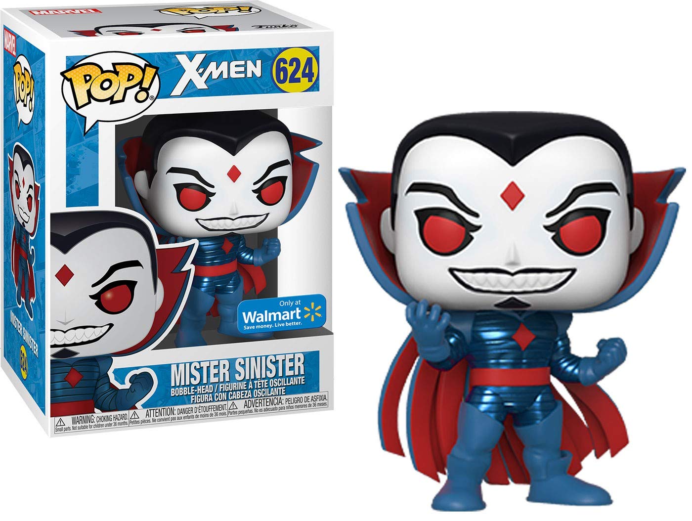 Funko Pop Figure - Marvel's X-Men Mr. Sinister (Special Edition) - Small Multicolor Vinyl - Model 48271