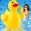 Hungdao Giant Inflatable Duck Pool Float - Large Yellow PVC Rubber Duck for Summer Beach Party Decoration
