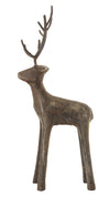 Creative Co-Op Metal Standing Deer Figures And Figurines, Grey