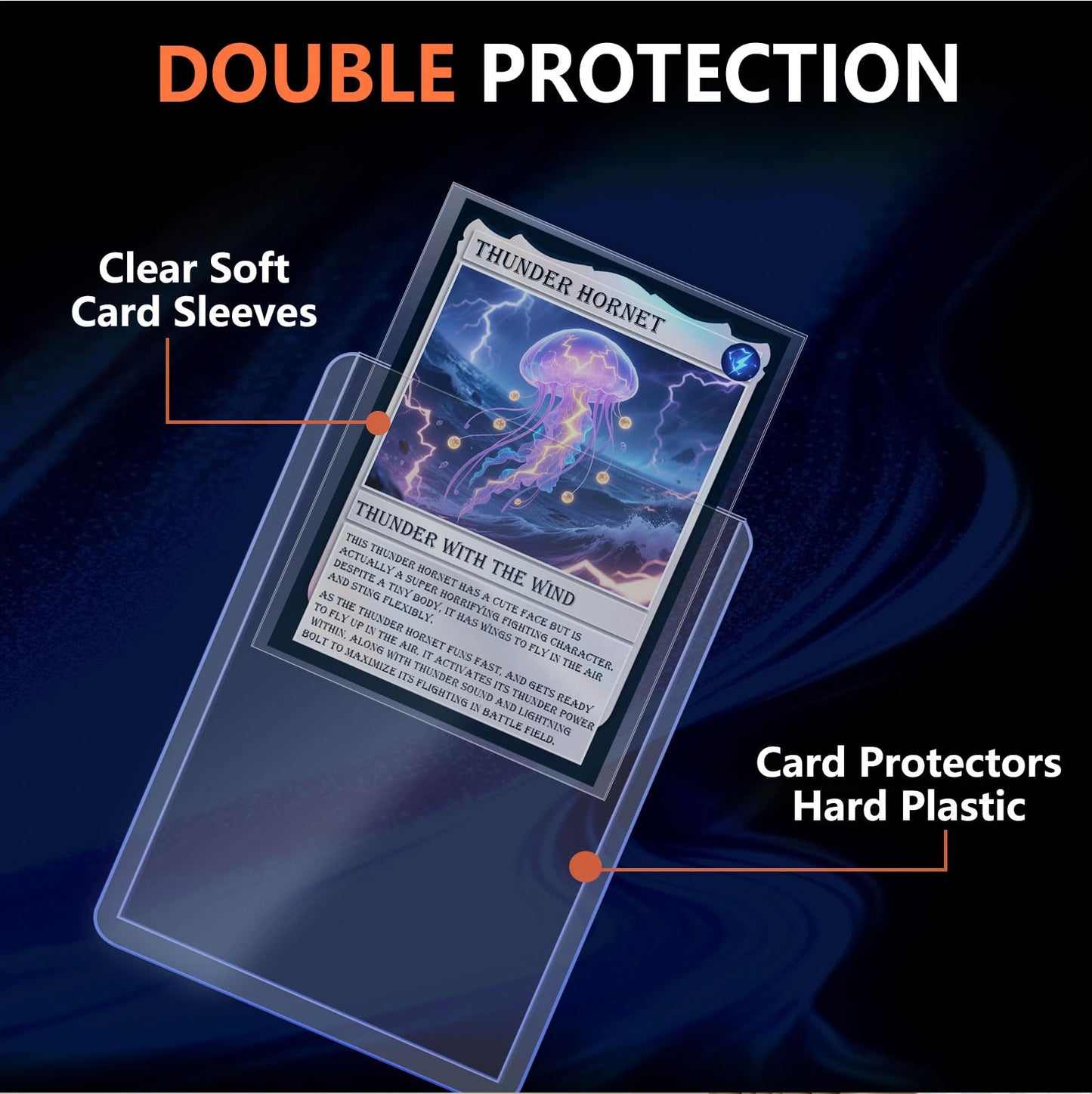 100 Ct Toploaders Trading Card Sleeves Holder, Hard Plastic Top Loaders Penny Card Sleeves Card Protectors Fit For Baseball Cards, Mtg Card (Include 100 Thick Sleeves & 200 Soft Sleeves)