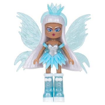 Royale High 3” Ice Fairy Fashion Doll - 1 Figure With 9 Fashion Accessories - Virtual Item Code Included - Series 1 - Ages 5+