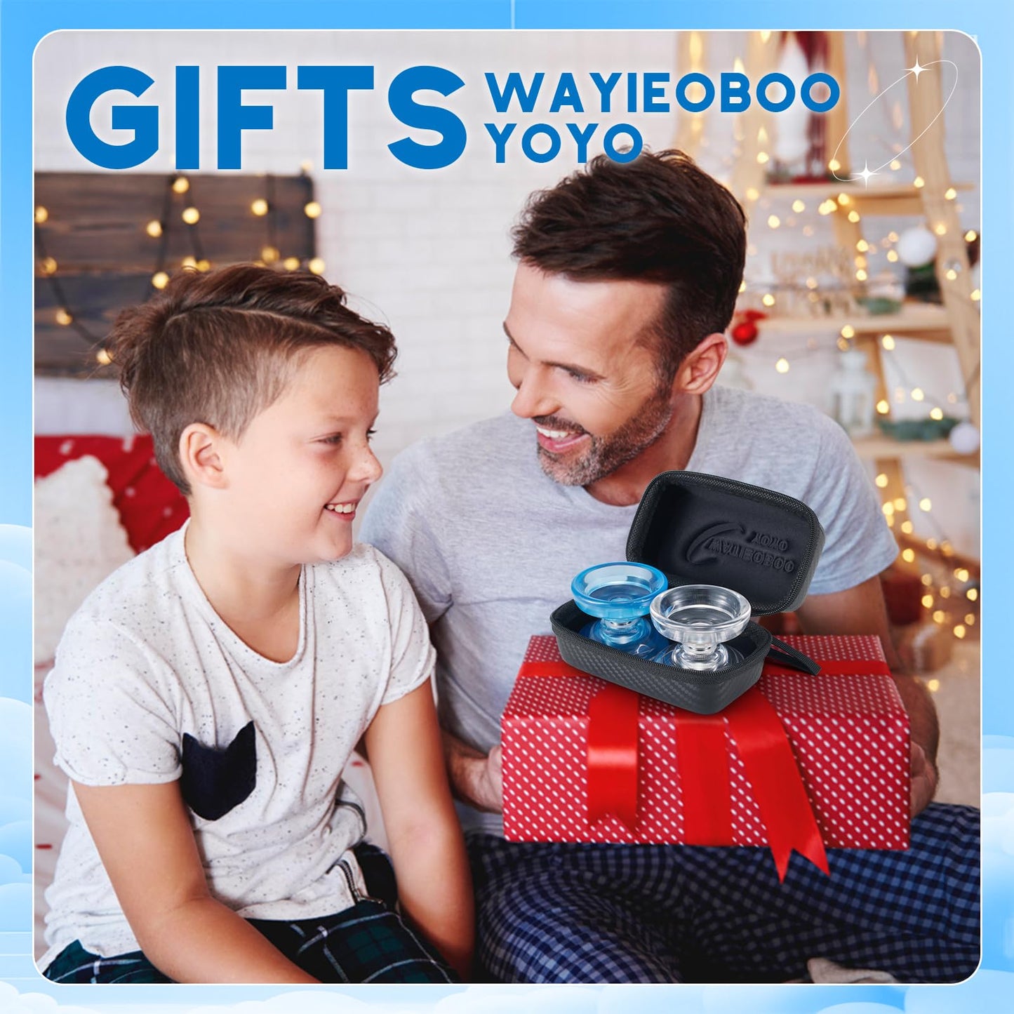 WATIEOBOO Yoyo P02 Crystal Yo Yo 2-Piece Set - Responsive & Unresponsive Dual Mode Yoyo Finger Spin yoyo Trick yo yo for Beginners & mature-themed Professional Players Best YoYo Gift