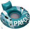Pool Float mature-themed 53 Inflatable River Tube Float River Tubes for Floating Heavy Duty with Mesh Bottom Comfortable Backrest & 2 Cup Holders & Durable Grab Handles 450 lbs Weight Capacity