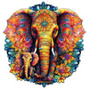 Woodemon Wooden Puzzles For Adults, Mandala Elephant (L-280Pcs) Wooden Jigsaw Puzzles Kids, 12.2 * 11.8In Unique Shaped Animal Wood Puzzles Adults, Xmas Christmas Puzzles Birthday Gift Family Game