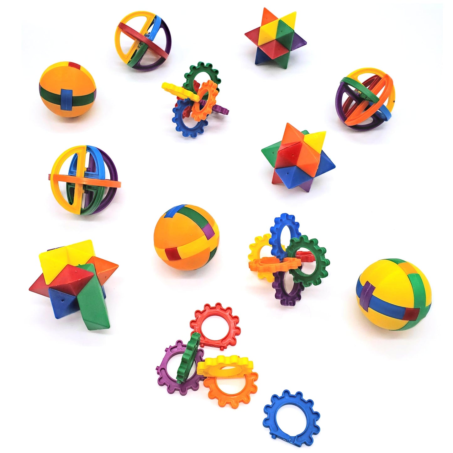 Fun Express Plastic Balls Puzzle (1 Dozen)