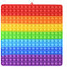 BFUHST Large Bubble Fidget Toy, 12 Inch Jumbo Silicone Stress Reliever, Rainbow Color, Model BF21070002T