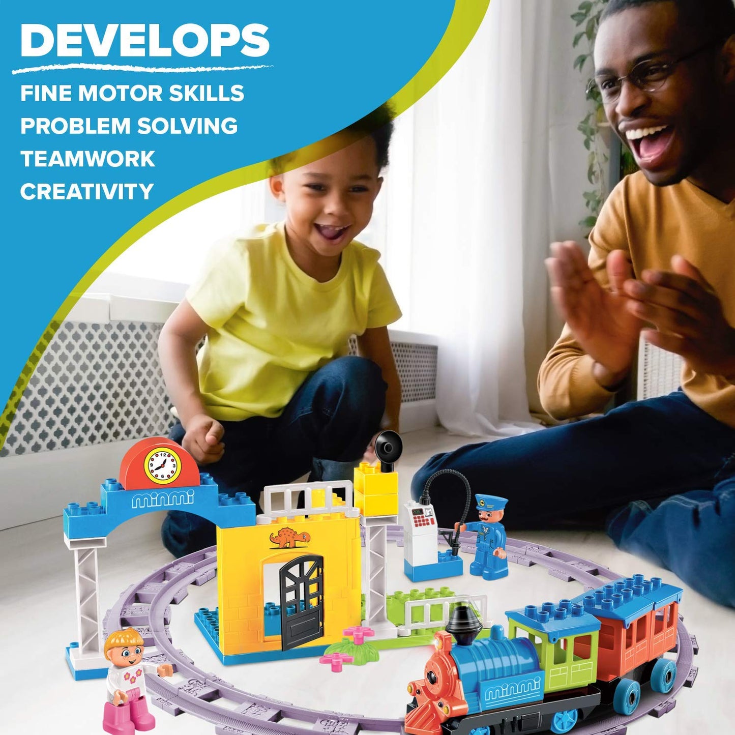 Electric Train Set-Toddler Train Toy Figures & Playsets For Age 2-10Year Old Boy Toy Trains, Kids Toy Train Sets For Boys&Girls,
