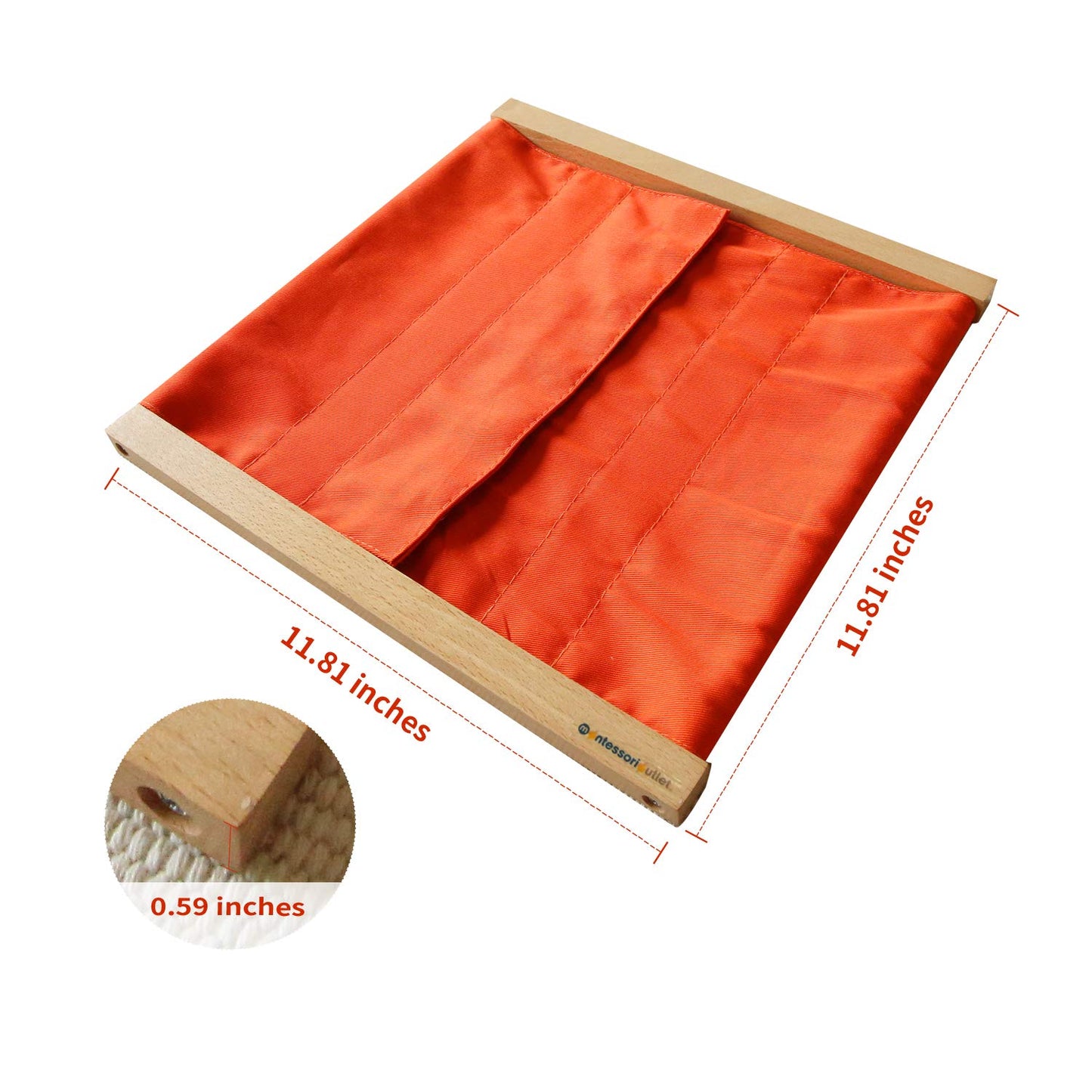 Montessori Outlet Snapping Frame | Practical Life Skill Tool For Toddlers & Preschoolers | Learn To Snap Clothes, Develop Fine M