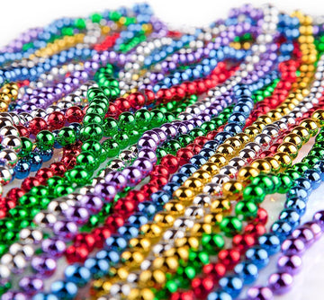 GiftExpress 288 pack Mardi Gras Beads Bulk, Mardi Gras Beads Necklaces Assortment, Throw Beads in Bulk, Gasparilla beads