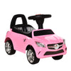 Aosom Kids Ride On Push Car, Foot-To-Floor Walking Sliding Toy Car For Toddler With Working Horn, Music, Headlights And Storage, Pink