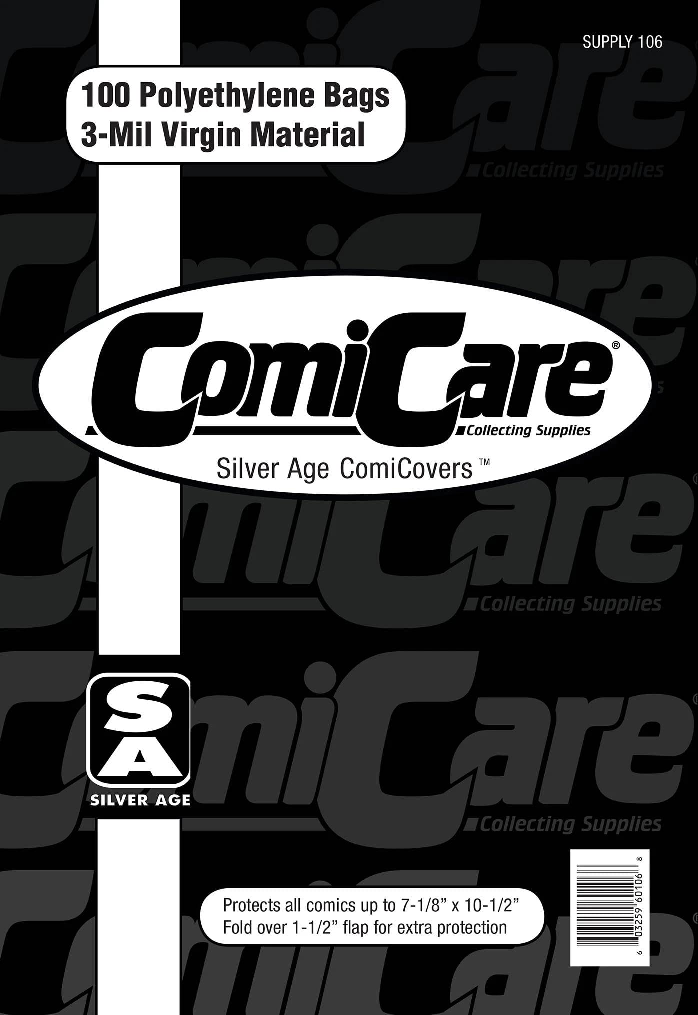 Silver Age Polyethylene Comic Bags (100 Count)
