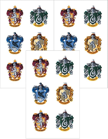 Playhouse Harry Potter Mini Hogwarts House Crests Pack Of Three Perforated Sticker Half-Sheets - 1 Pack