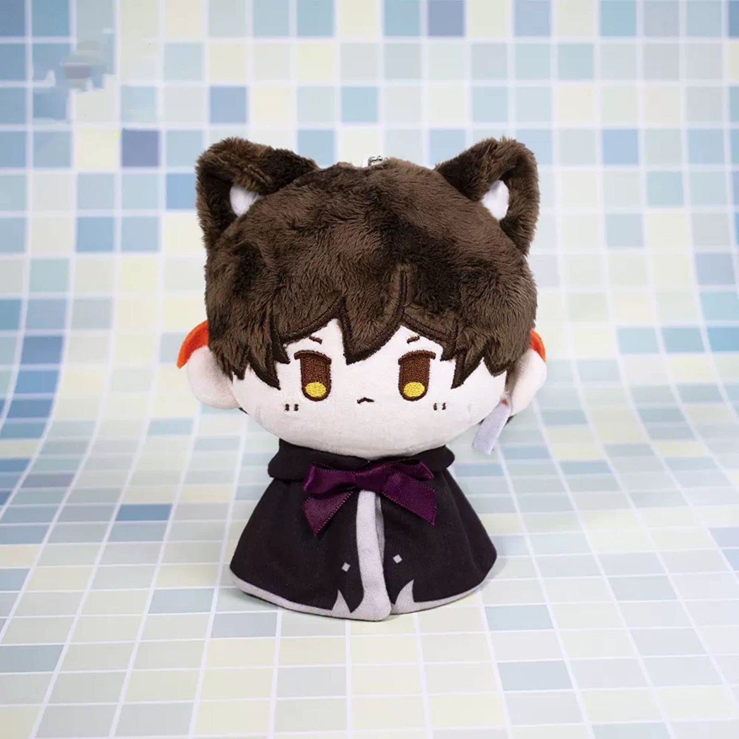 Genshin Impact Plush Toys Venti Zhongli Kazuha Xiao Plush Toy, Keychain Anime Figure Soft Stuffed Gift For Game Fans(Zhongli)