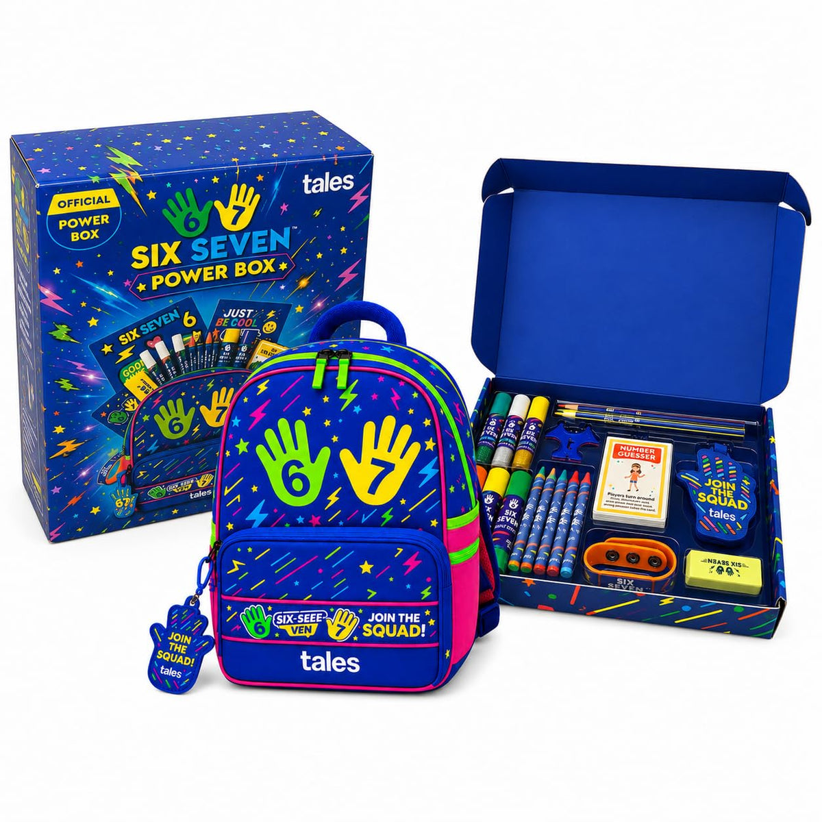 Tales Ultimate Power Box 67 Squad School Bag & Mission Art Kit For Kids