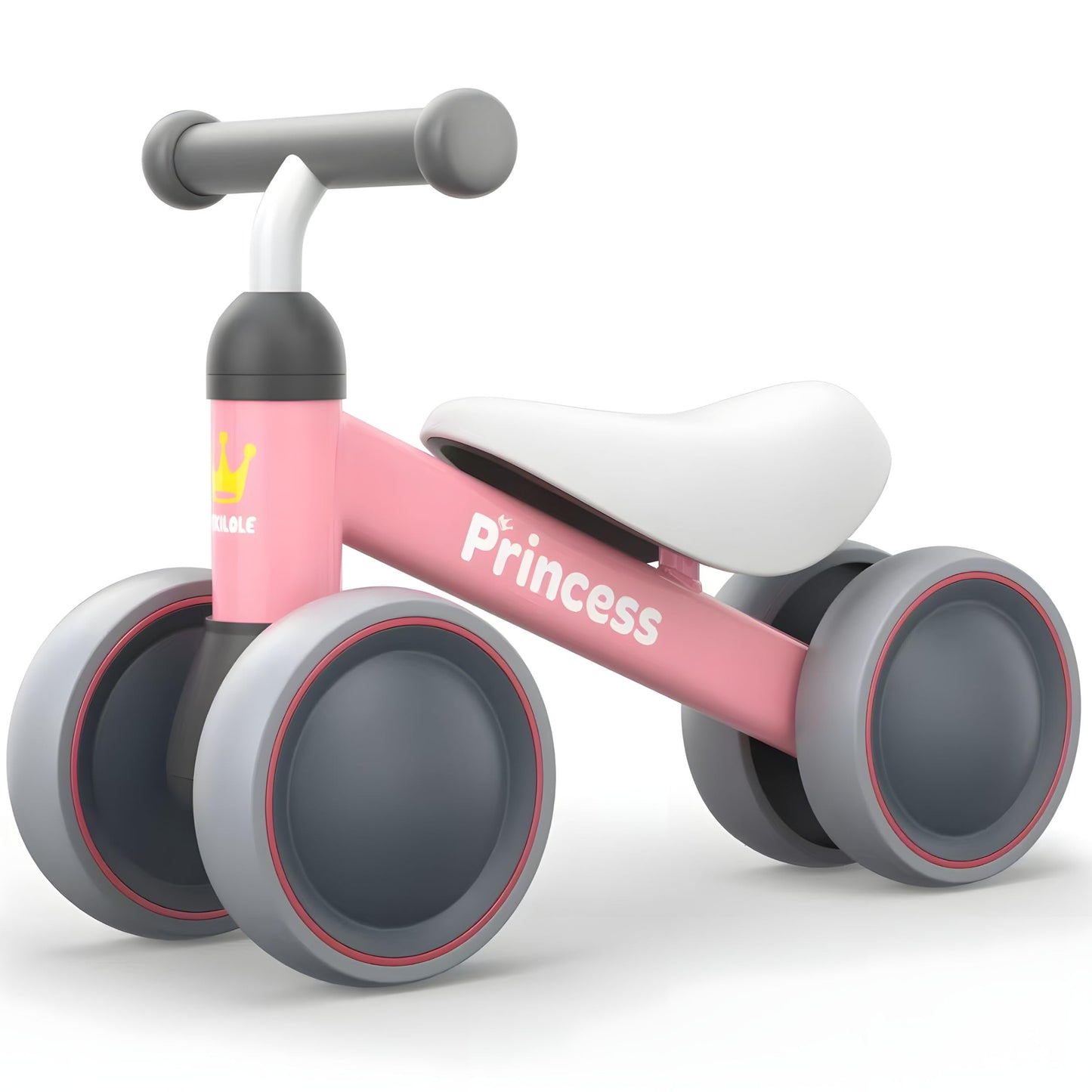 Bekilole Baby Balance Bike For 1 Year Old Girl Gifts, 10-24 Month Toddler Balance Bike, 4 Silent Wheels Pre-School First Ride On Toys, 1St Birthday Gifts