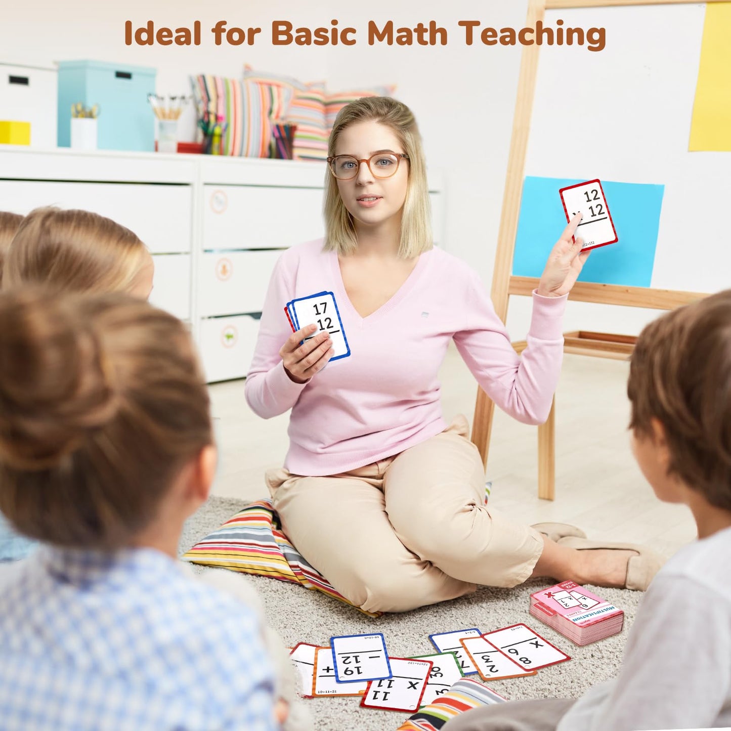 Joycat 288 Math Flash Cards Set Of 4- Multiplication, Division, Addition And Subtraction Flashcards For Kids 1St 2Nd 3Rd 4Th 5Th