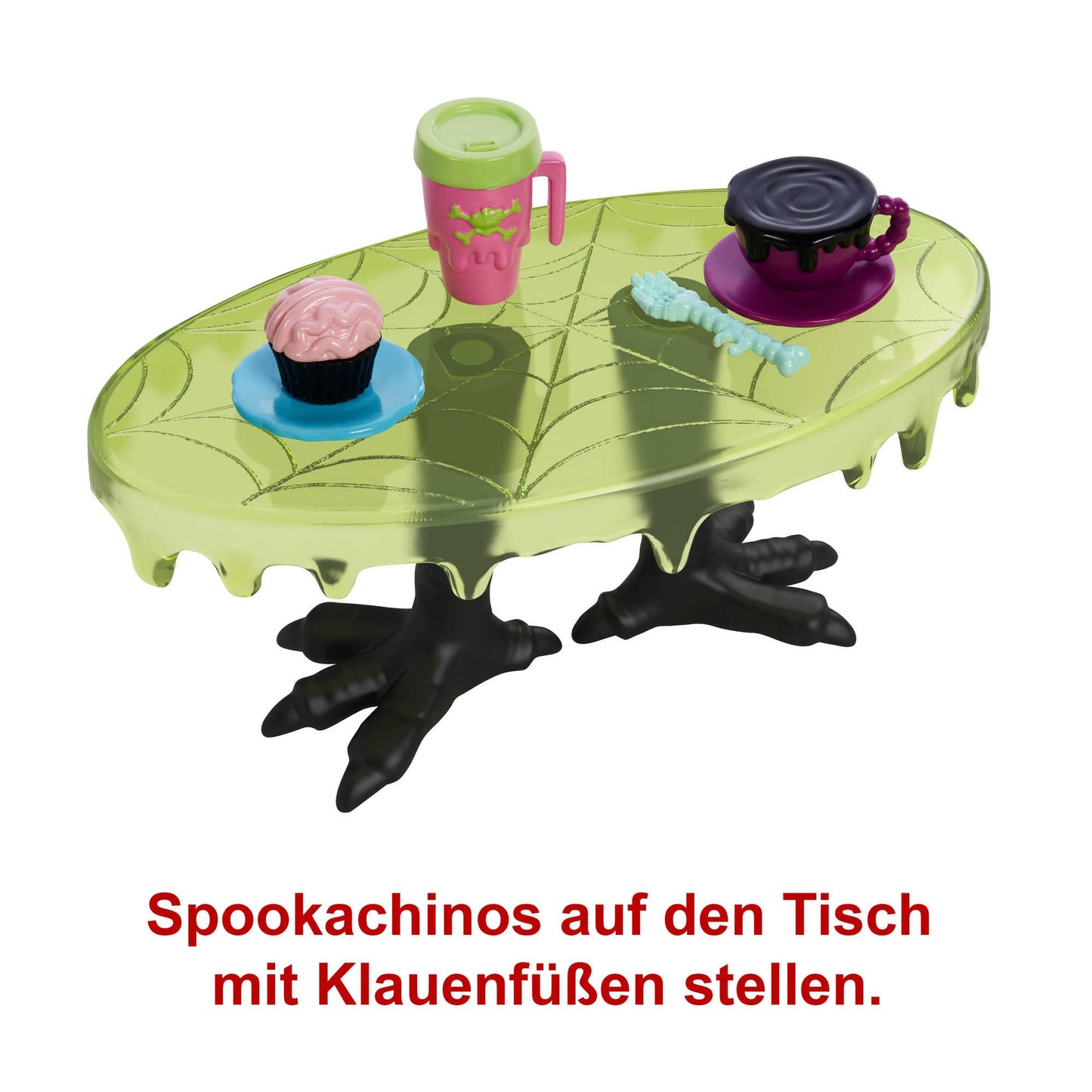 Monster High Playset, The Coffin Bean with Spooky Doll-Sized Cafe Furniture & Coffee Shop Accessories Including Drinks, Snacks &