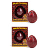 Class Collections Surprise Growing Dragon Hatch Egg Kids Novelty Toy - Pack Of 2, Red