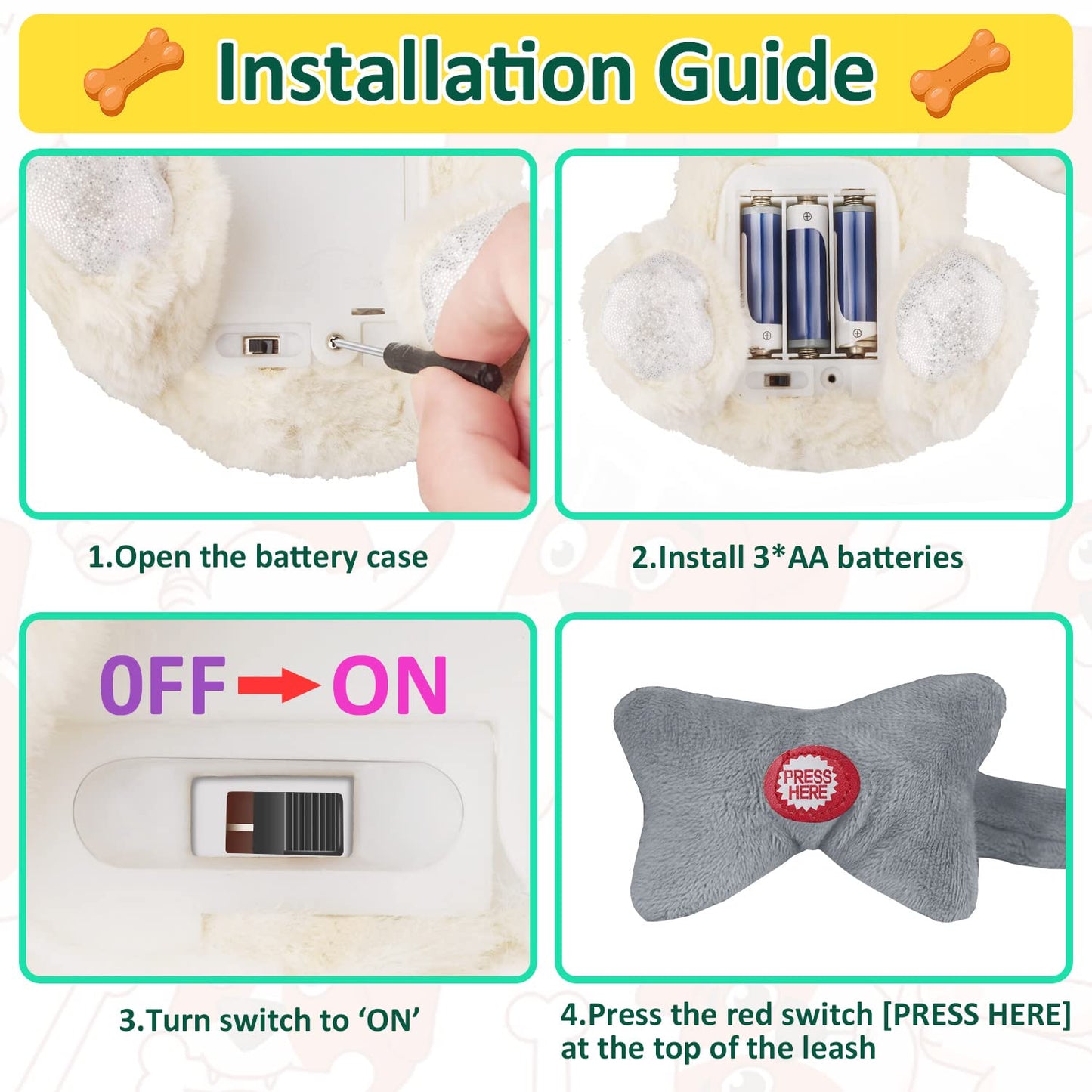 Husky Walking And Barking Puppy Dog Toy With Control Leash,Realistic Wagging Tail Robot Interactive Musical Dancing Animated Plu