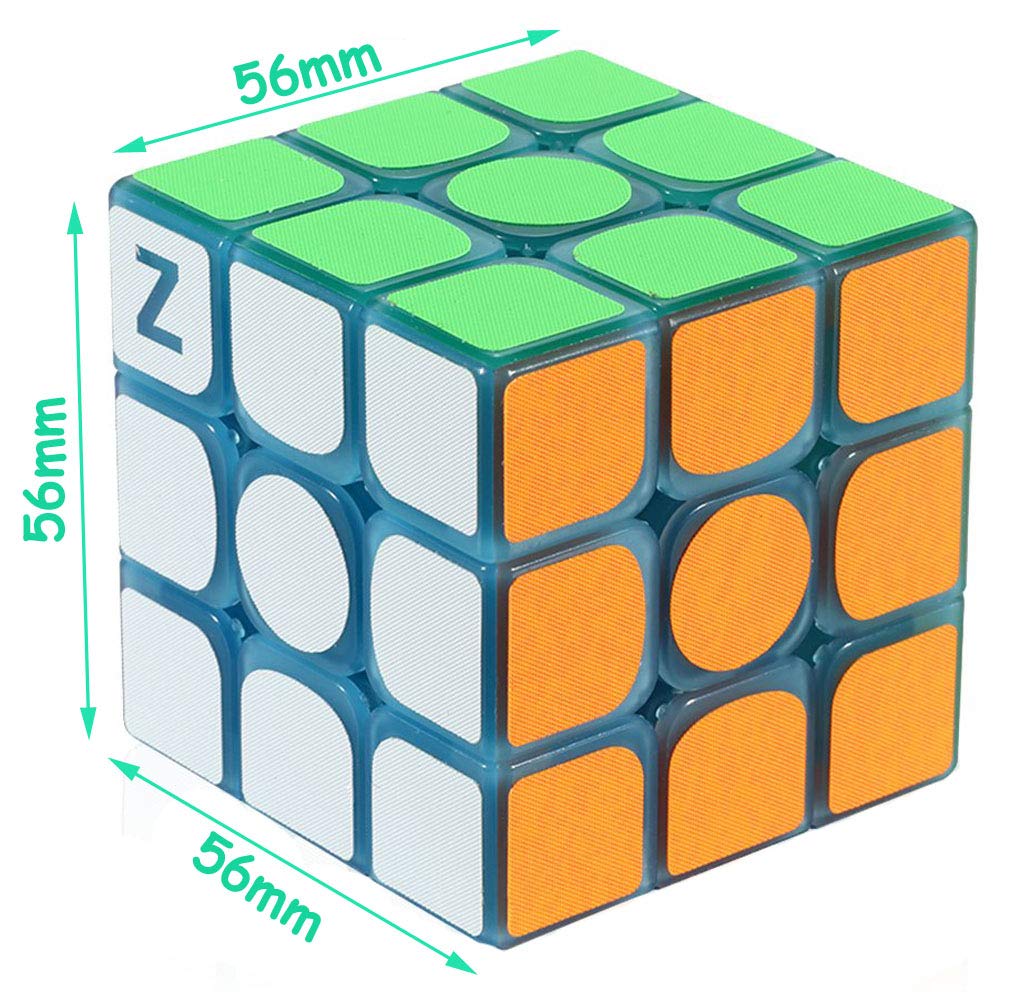 TANCH 3x3x3 Glow in The Dark Speed Cube Puzzle Toy - Black ABS Model 43224-122