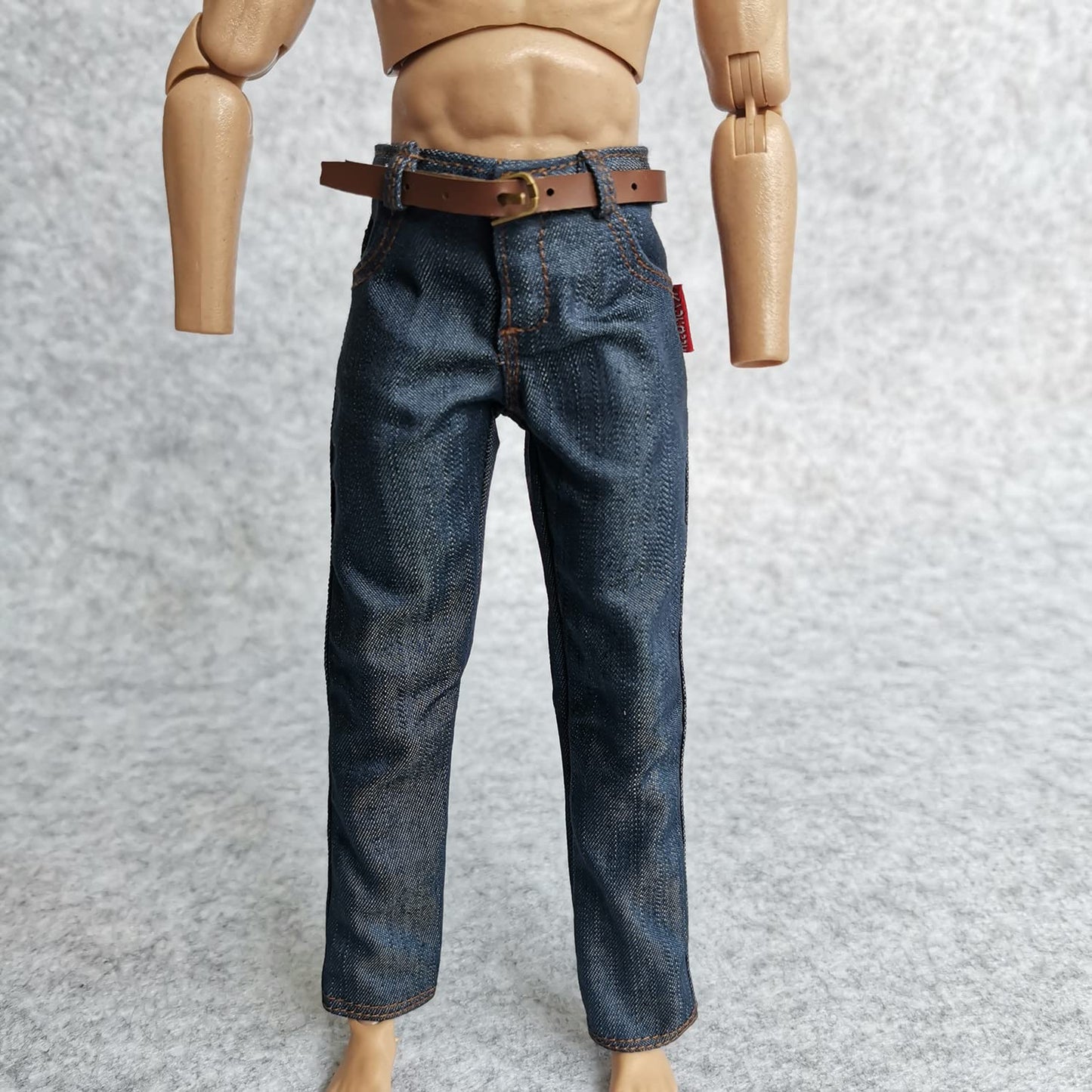 Ssbeauty M 2X 1/6 Custom Scale Blue Jeans Pants For 12'' Male Action Figure Doll Clothes Toy (2X Blue)