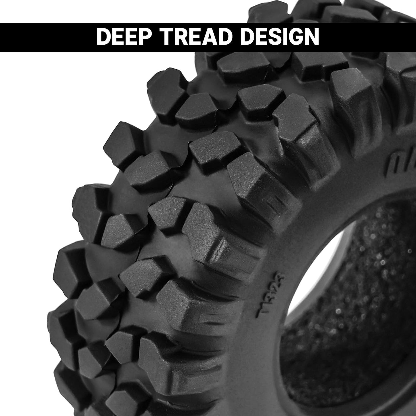 INJORA Obsidian S5 1.3'' Rock Crawling Tires for 1/18 1/24 RC Crawler Car Upgrade(T1323)