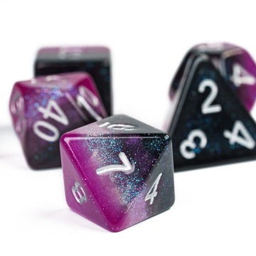 Hddais 7Pcs Asexual-Pride Polyhedral Dnd Dice Set, Homosexual Flag D&D Dice For Rpg And Other Table Games