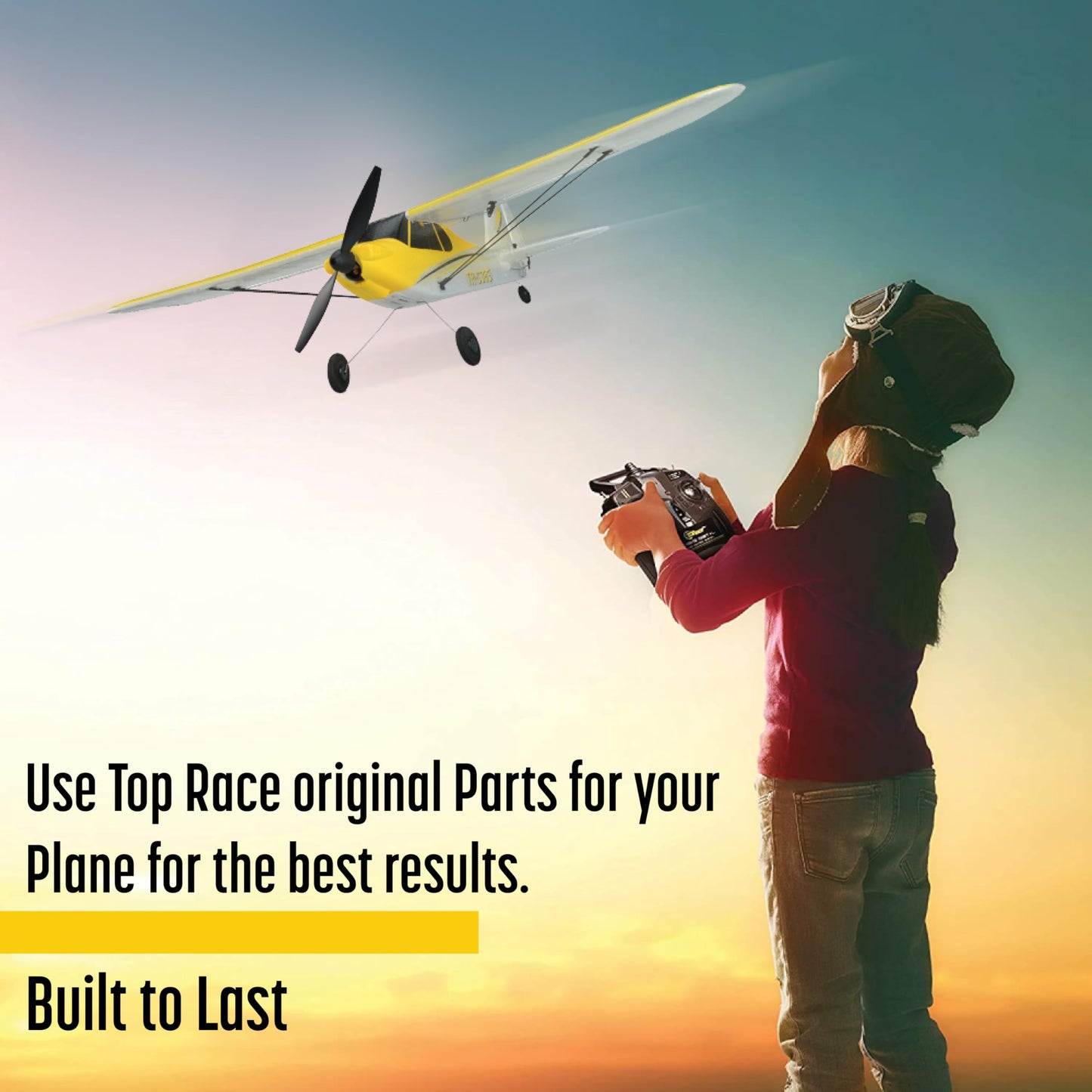 Top Race TR-C285G & TR-C385 Spare Propellers Set of 3 for RC Planes - Includes Propeller Savers & Adapters - Black