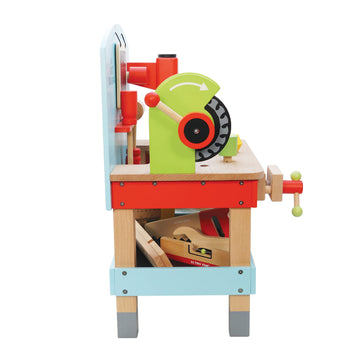 Le Toy Van My First Tool Bench TV448 - Medium Blue Wooden Toy for Kids
