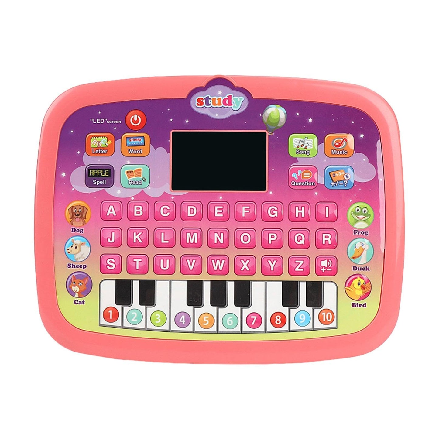 Atorse Kids Early Learning Machine Abc Learning For Girls Boys Age 3 4 5 6 Children Pink|Baby | Toys For Baby | Developmental Ba