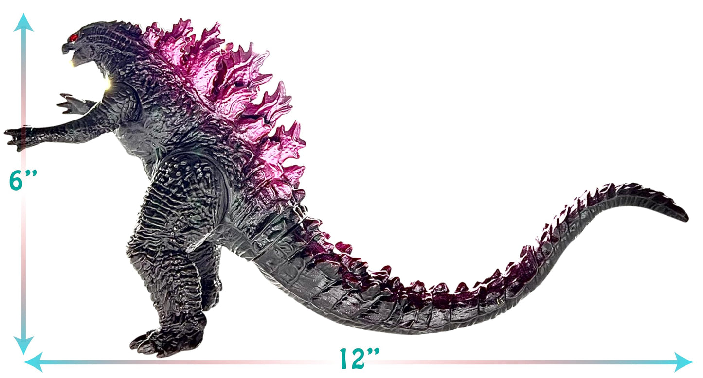 Twcare Godzilla Vs. Kong Toy Action Figure: King Of The Monsters, Movie Series Movable Joints Soft Vinyl, Travel Bag