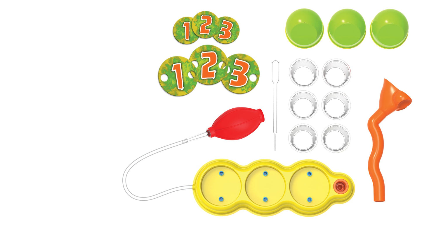 Smartlab Toys Stinky Science Lab - 14 Pieces - 20 Stinky Experiments - Includes 24-Page Activity Book & Pump-Activated Smell-U-Lator