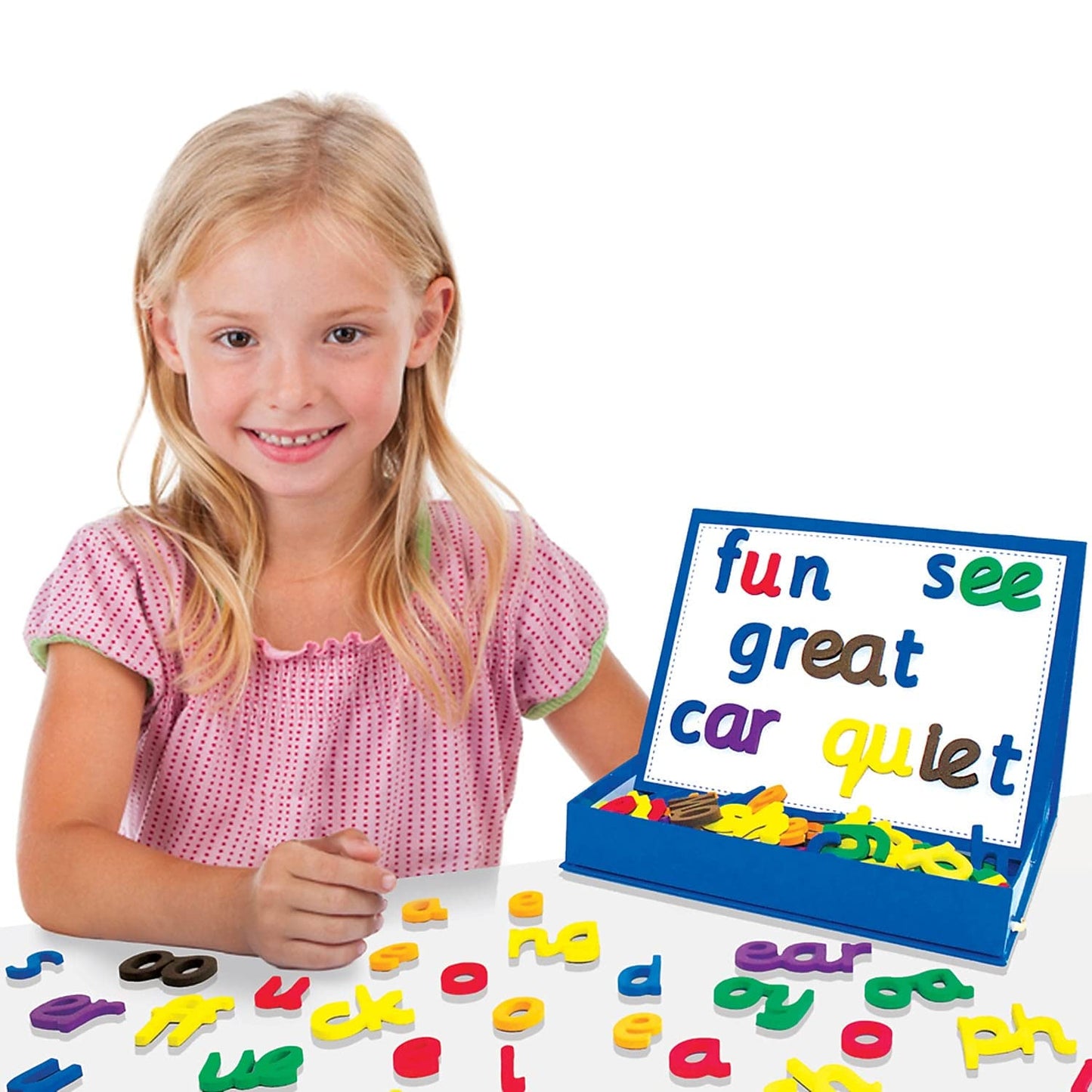 Junior Learning Rainbow Phonics - Magnetic Letters, Multi, Model:Jl194,White,1.8 H X 10.2 L X 8 W