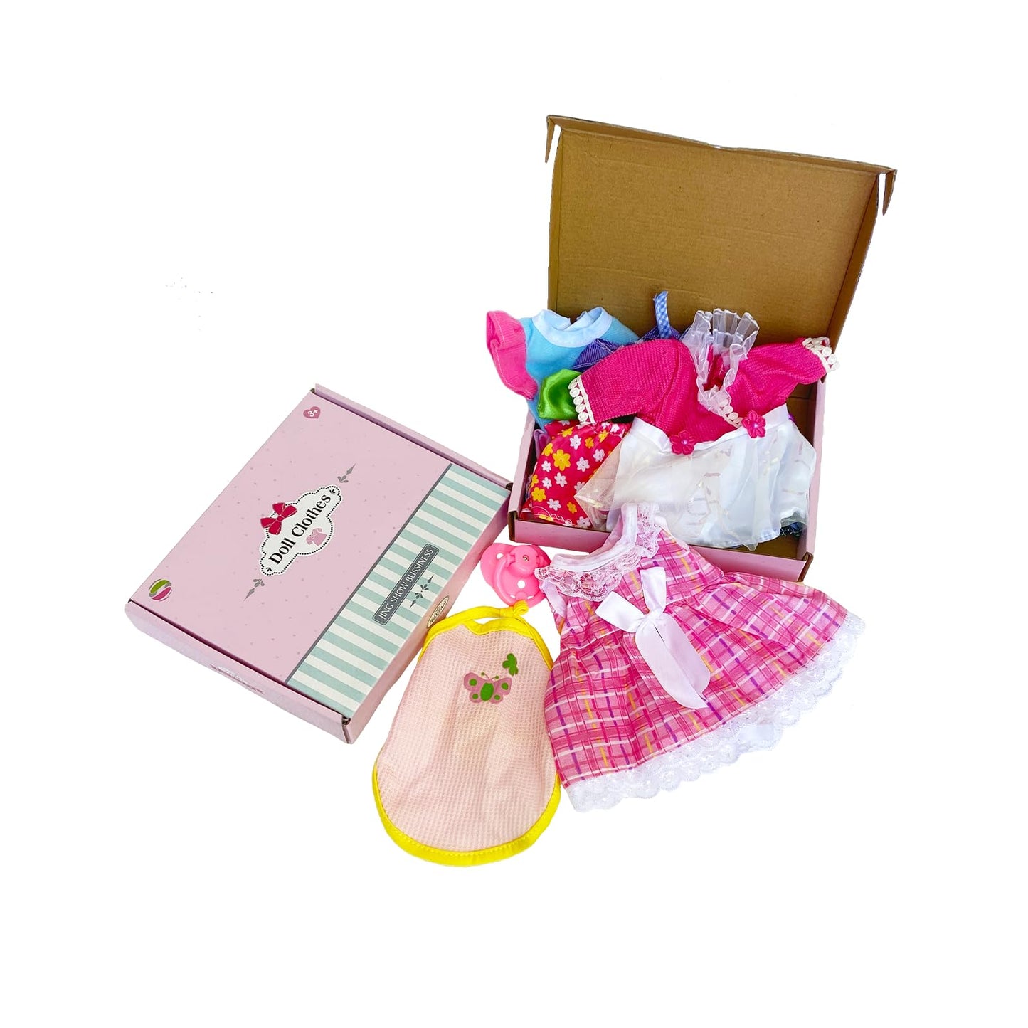 Jing Show Bussiness Baby Doll Clothes - 6 Sets Girl Doll Clothes Dress For 10 -12 Inch Doll, Baby Doll Clothes - Doll Outfits Accessories For Baby Doll Girl