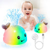 2025 Latest Whale Bath Toy Sprinkler With Charging Dock, Light Up Bath Toys For Babies 6-12 12-18 Months N Kids Ages 1-3, Toddle