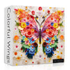 Butterfly Puzzles For Adults 1000 Pieces, Challenging Colorful Flower Butterflies Puzzles Puzzle With Paper Art, Difficult Anima