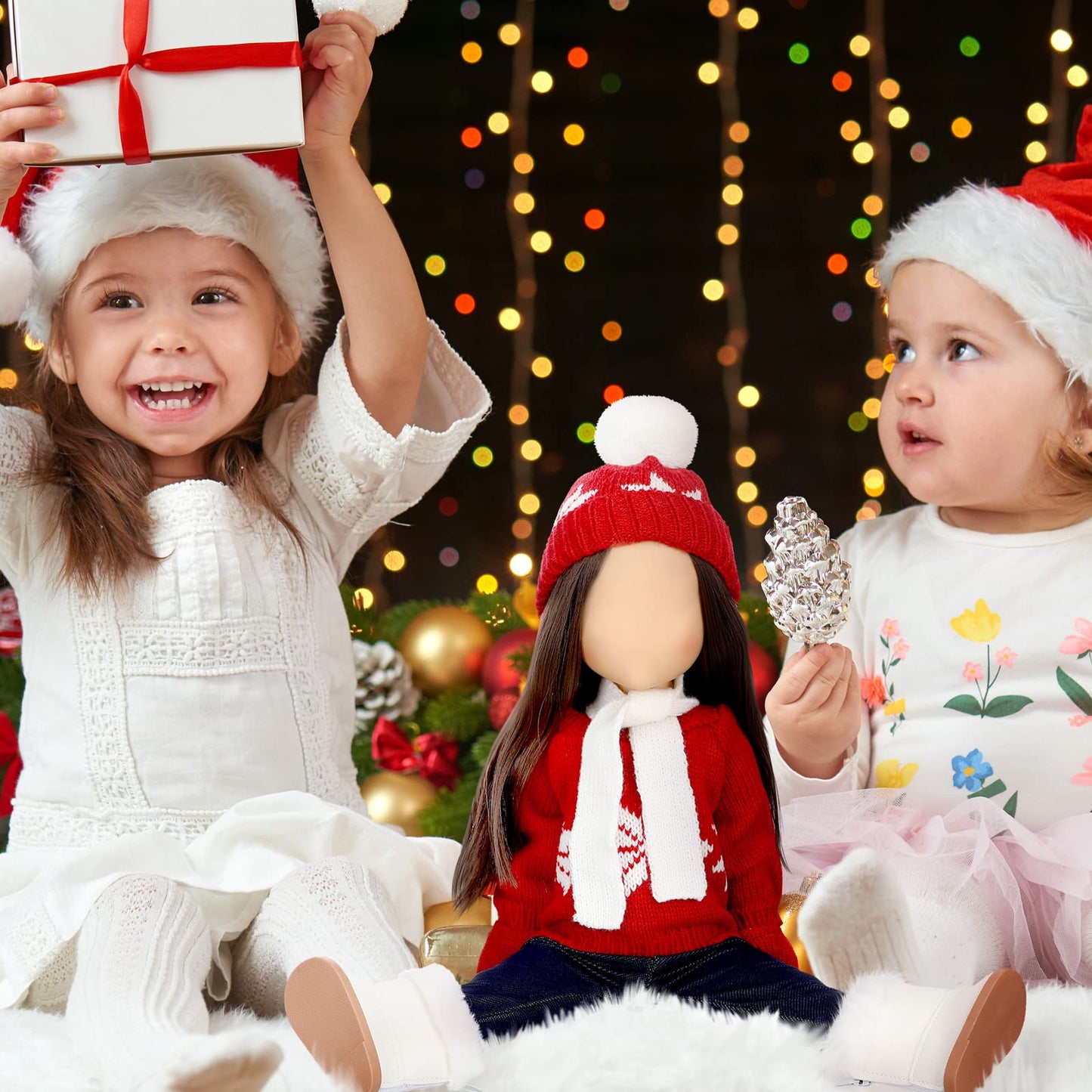 Bencailor Winter 18 Inch Doll Clothes And Accessories Winter Doll Outfits Set Sweaters Trousers Hats Shoes For 18 Inch Doll Gift