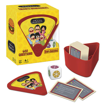 Trivial Pursuit Bobs Burgers (Quickplay Edition) | Trivia Game Questions From Bobs Burgers | 600 Questions & Die In Travel Conta