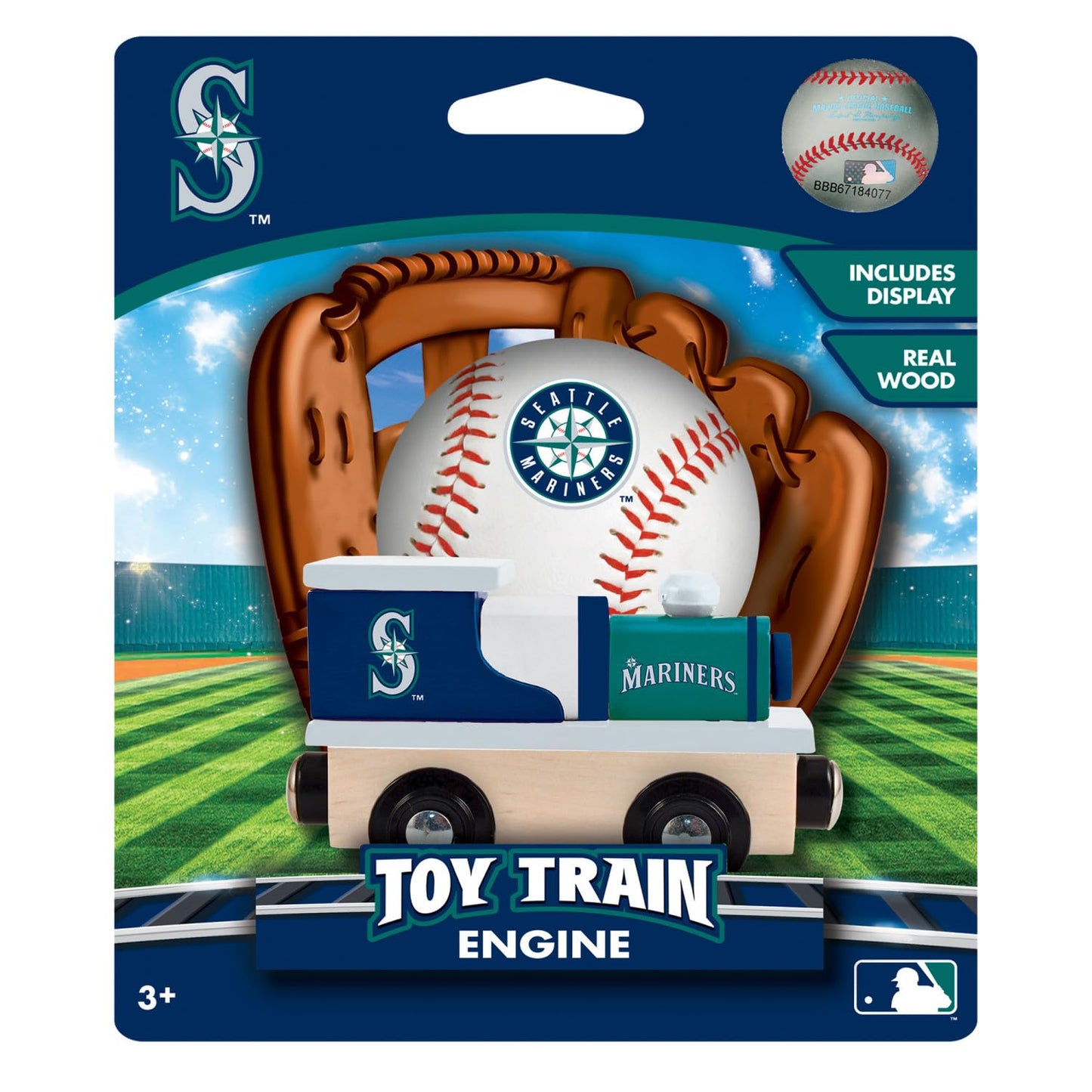 Masterpieces Sem2100: Seattle Mariners Wood Train Engine