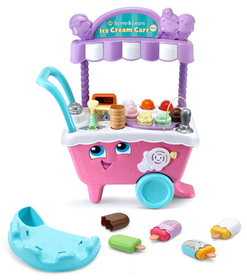 LeapFrog Scoop and Learn Ice Cream Cart Deluxe (Frustration Free Packaging), Pink