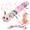 Baby Sensory Toys 0-6 Months - Tummy Time Gifts Stuffed Caterpillar Toys For 0-3 3-6 6-9 6-12 Months Newborn Infant Rattles Crin