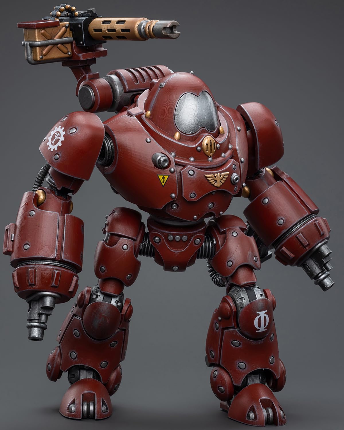 Joytoy Warhammer 40K 1/18 Action Figures - Adeptus Mechanicus Kastelan Robot With Heavy Phosphor Blaster Perfect For Collectors