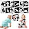 Bbwoo High Contrast Baby Toys For Newborn Development - Tummy Time Black And White Baby Toys For 0-3-6-12 Months - Soft Montesso