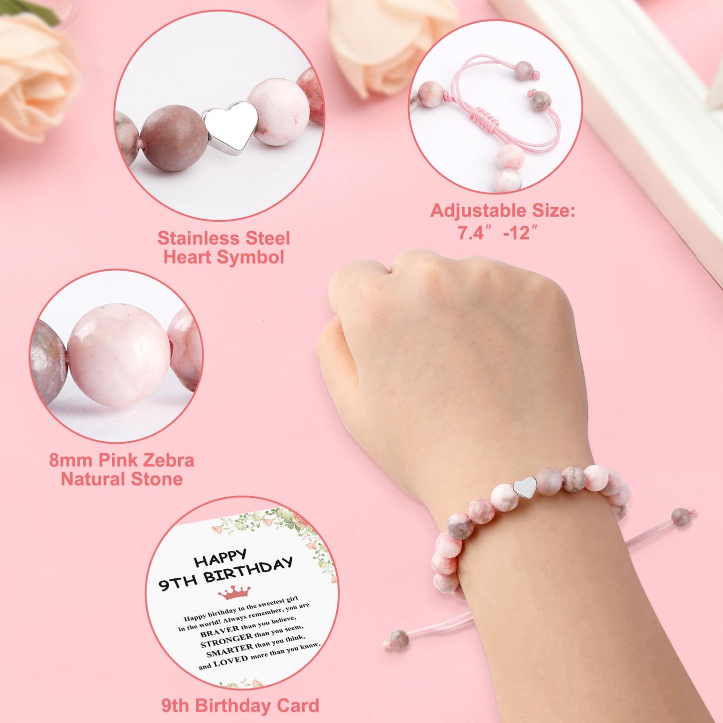 Juesly Gifts for 9 Year Old Girl, 9 Year Old Girl Birthday Gifts for Daughter, Granddaughter, Niece, 9th Birthday Gift for Girls