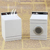 Meirucorp Dollhouse Fine 1:12 Scale Miniature White Washing Machine and Dryer