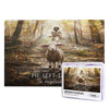 Christian Jesus and Lamb Puzzles for mature-themeds 1000 Pieces Religious Jigsaw Puzzles Jesus Running After Lost Lamb Wooden Puzzle Family Activity Game Puzzle for Easter Christmas