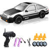 YUAN PLAN RC Cars Remote Control Car, 1/24 2.4GHz 4WD Drift Car High Speed RC Cars Racing Cars with Cool Lights, Two Rechargeabl