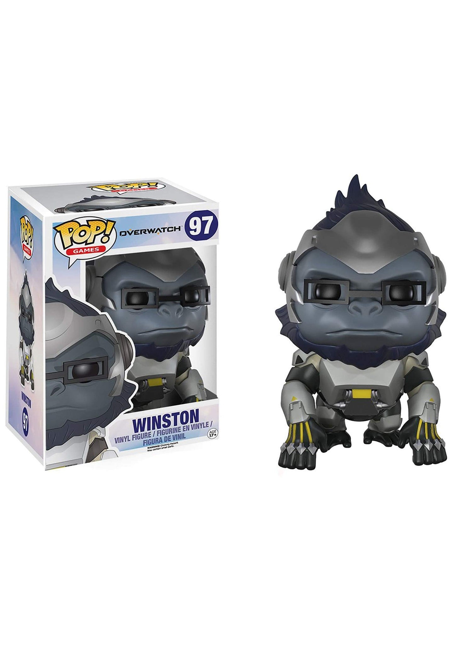 Funko Pop! Games: Overwatch Action Figure - Winston, 6'