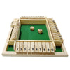 Dc-Beautiful Shut The Box Dice Game, 2-4 Players Classic Board Game For Adults, Wooden Tabletop Game With Dices And Instruction,